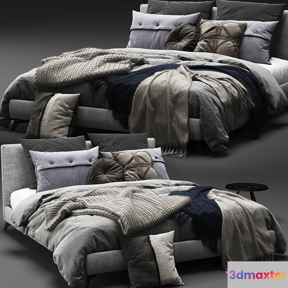 Meridiani Stone Up Bed - No.6
