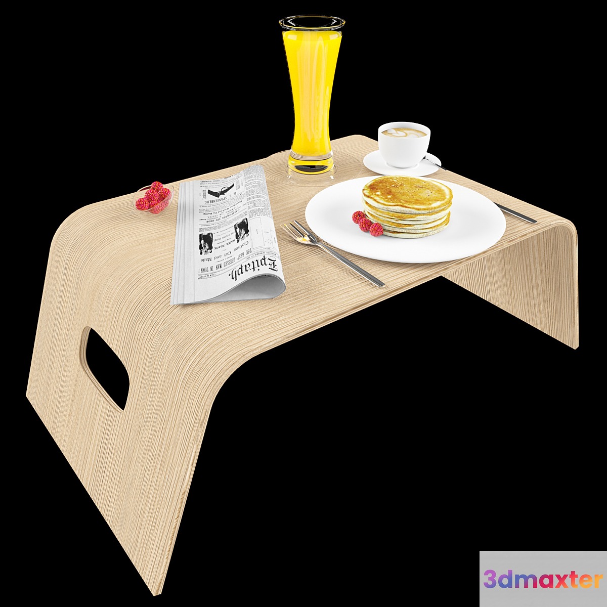 breakfast in bed 3D Max