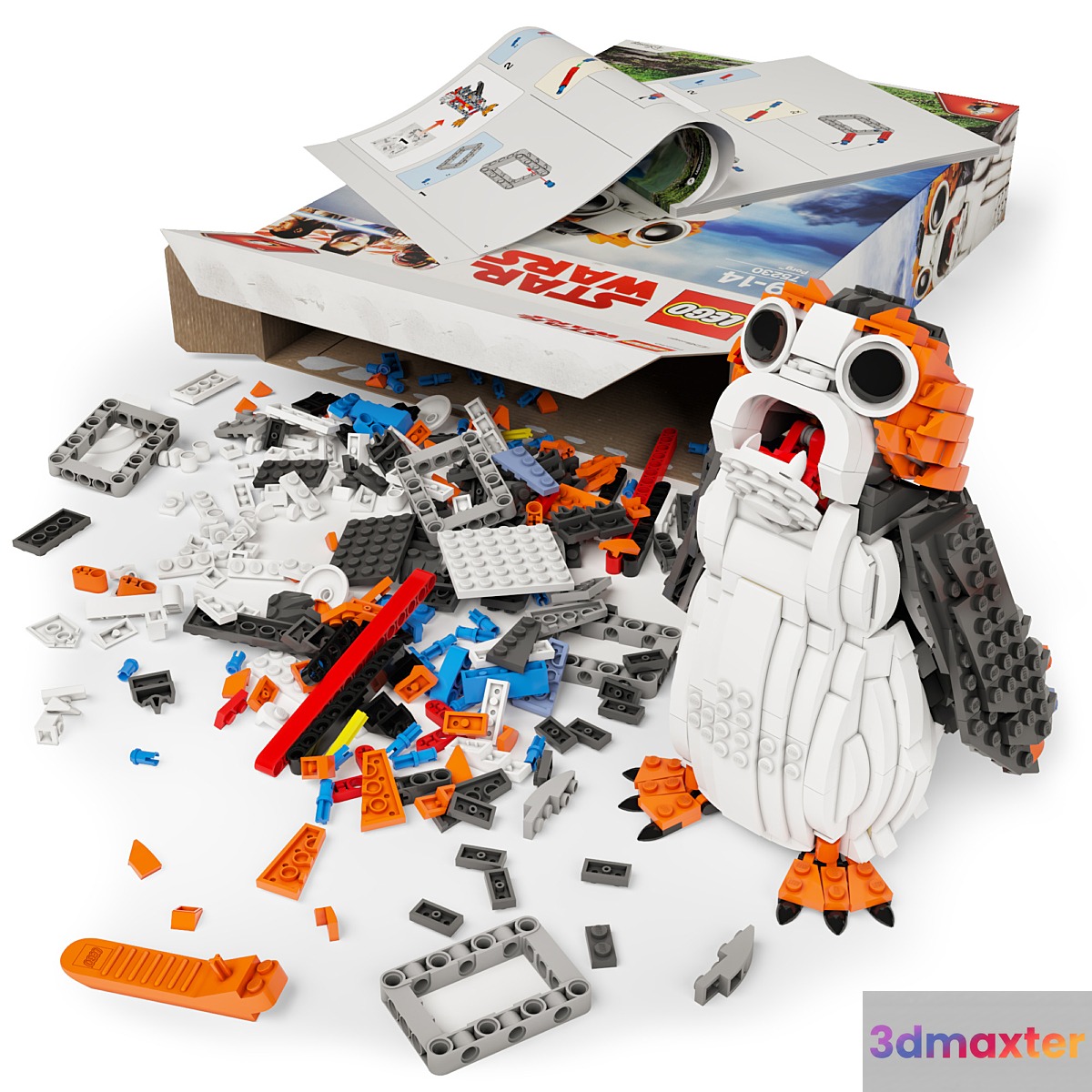 LEGO Porg №75230 3D Max