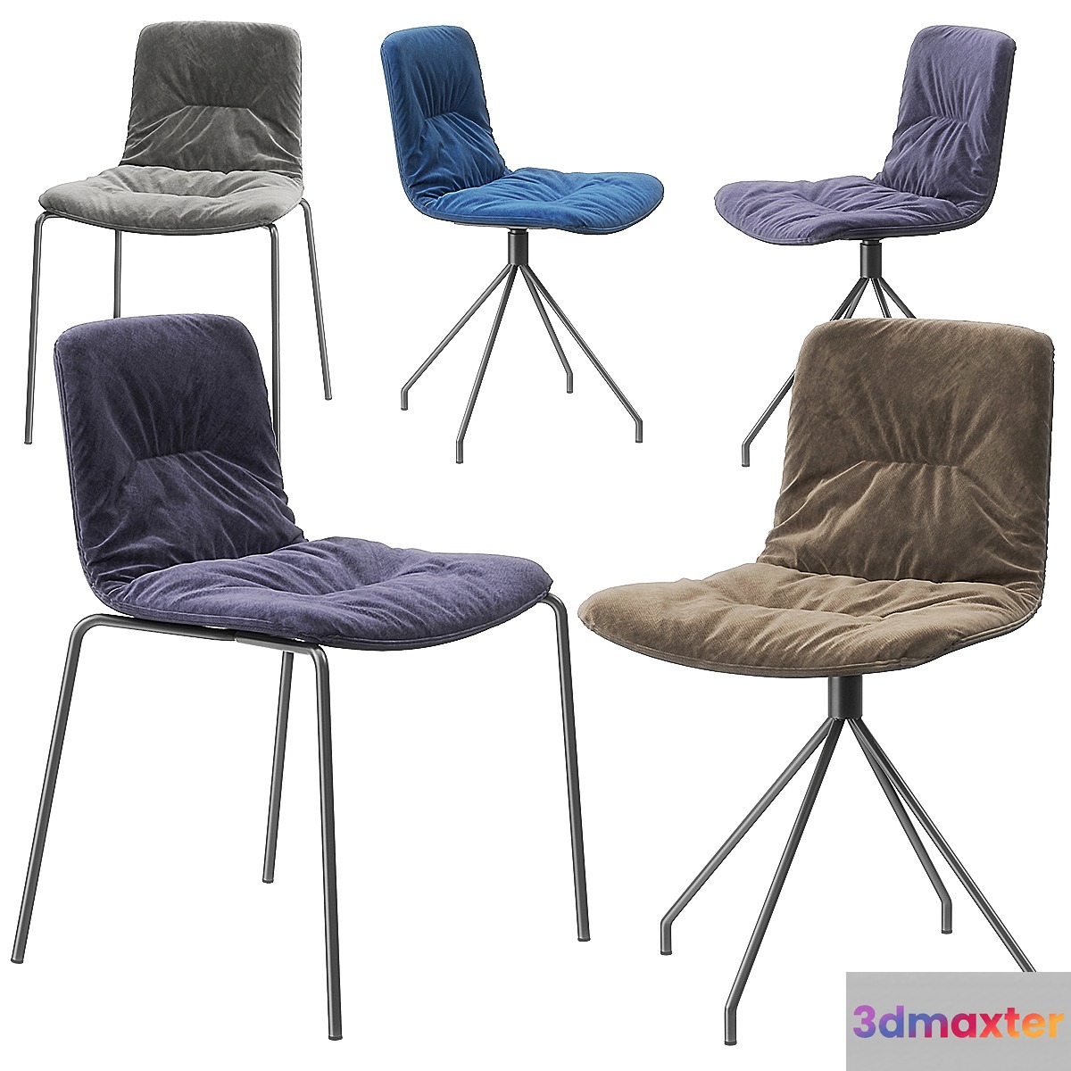 Klip chairs by viccarbe 3D Max