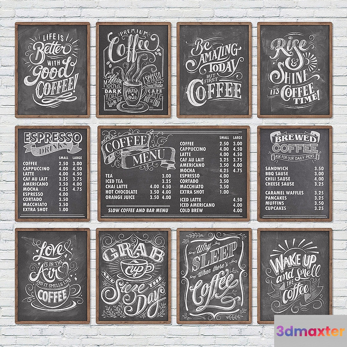 Cafe chalkboards