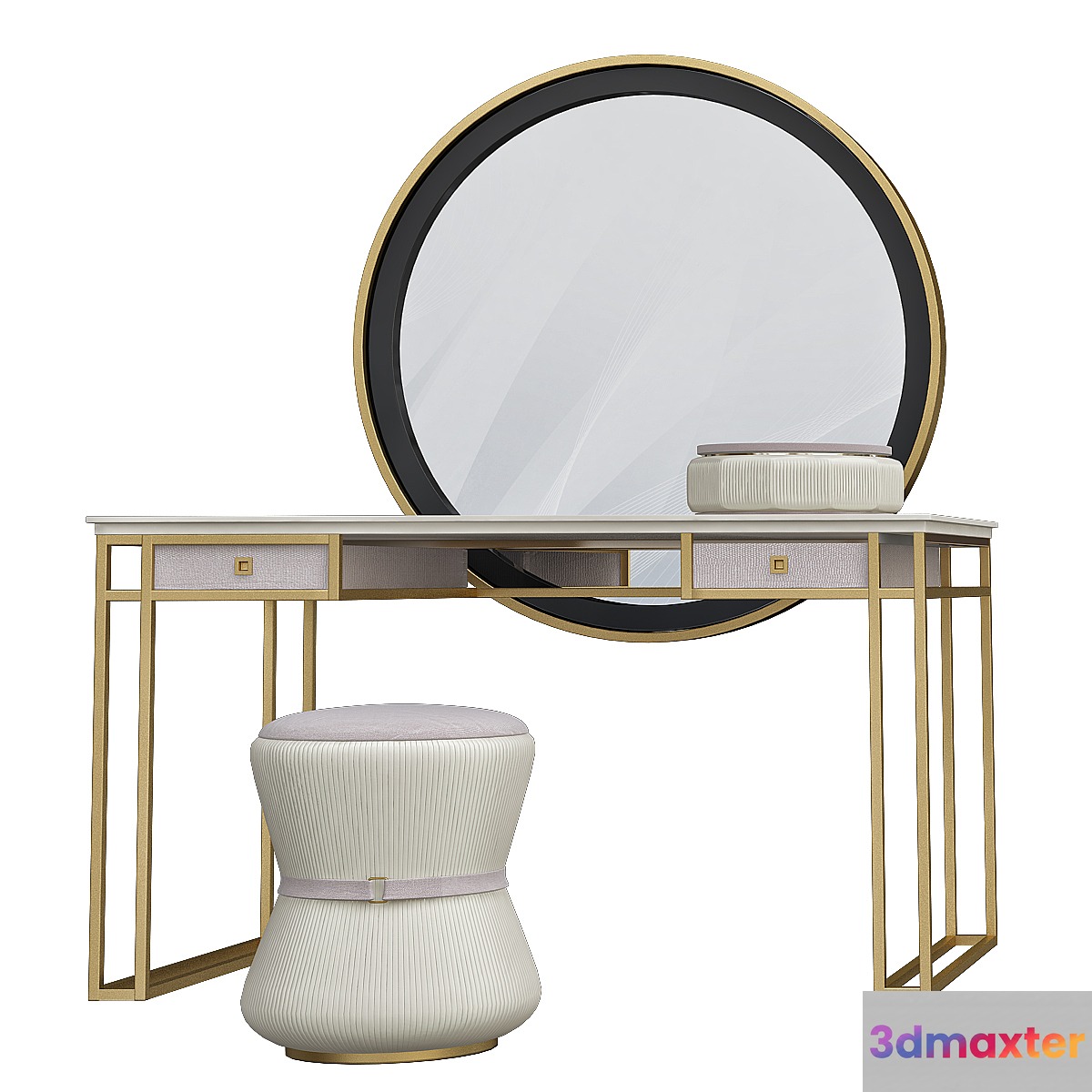 Metal vanity table 3D Max