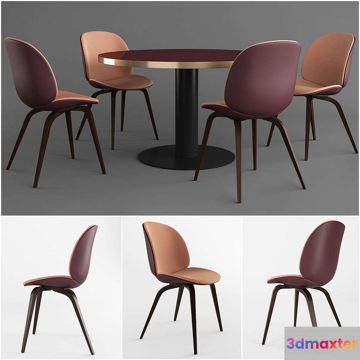 GUBI Beetle Dining Chair & GUBI 2.0 Dining Table - No.3