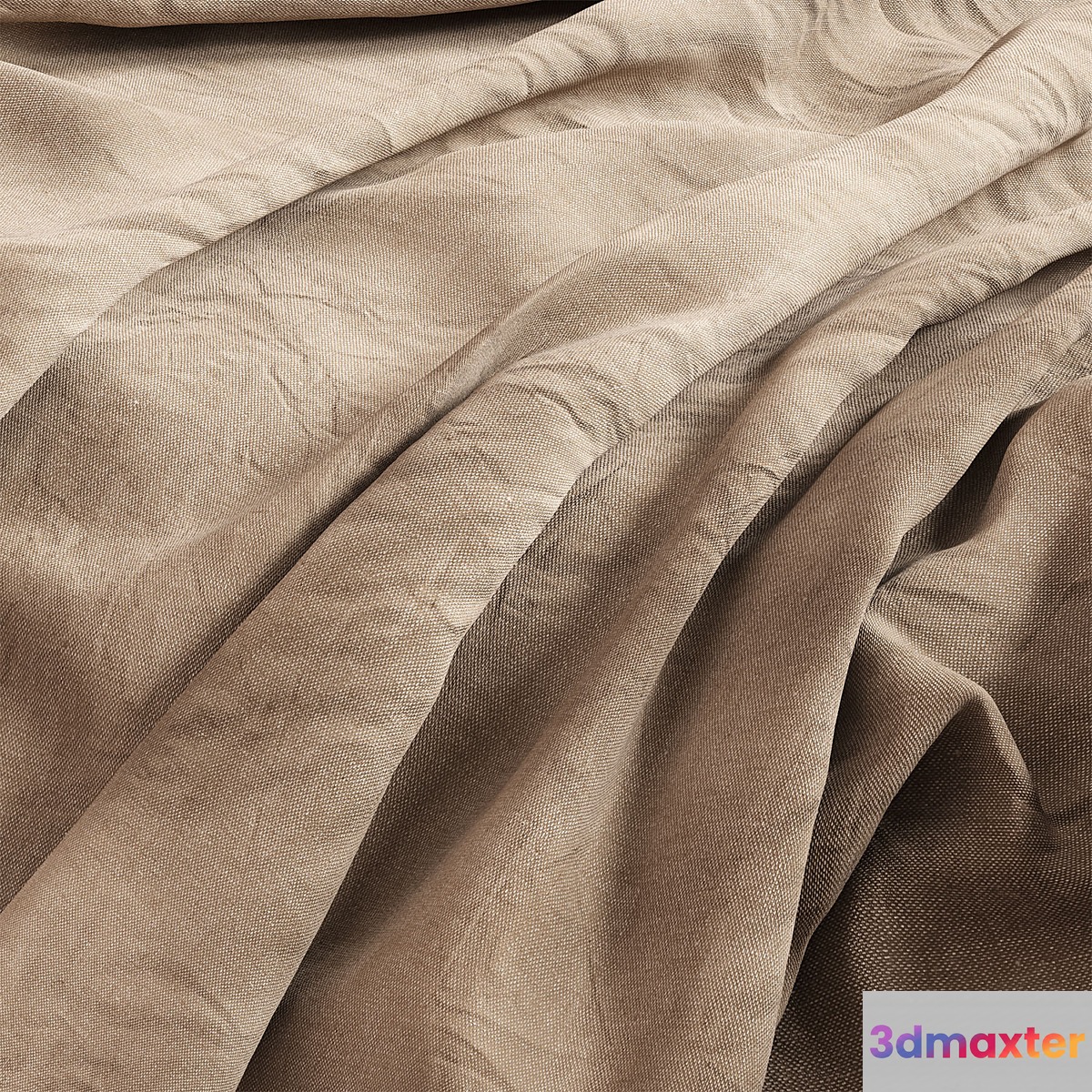 Crumpled fabric 3D Max
