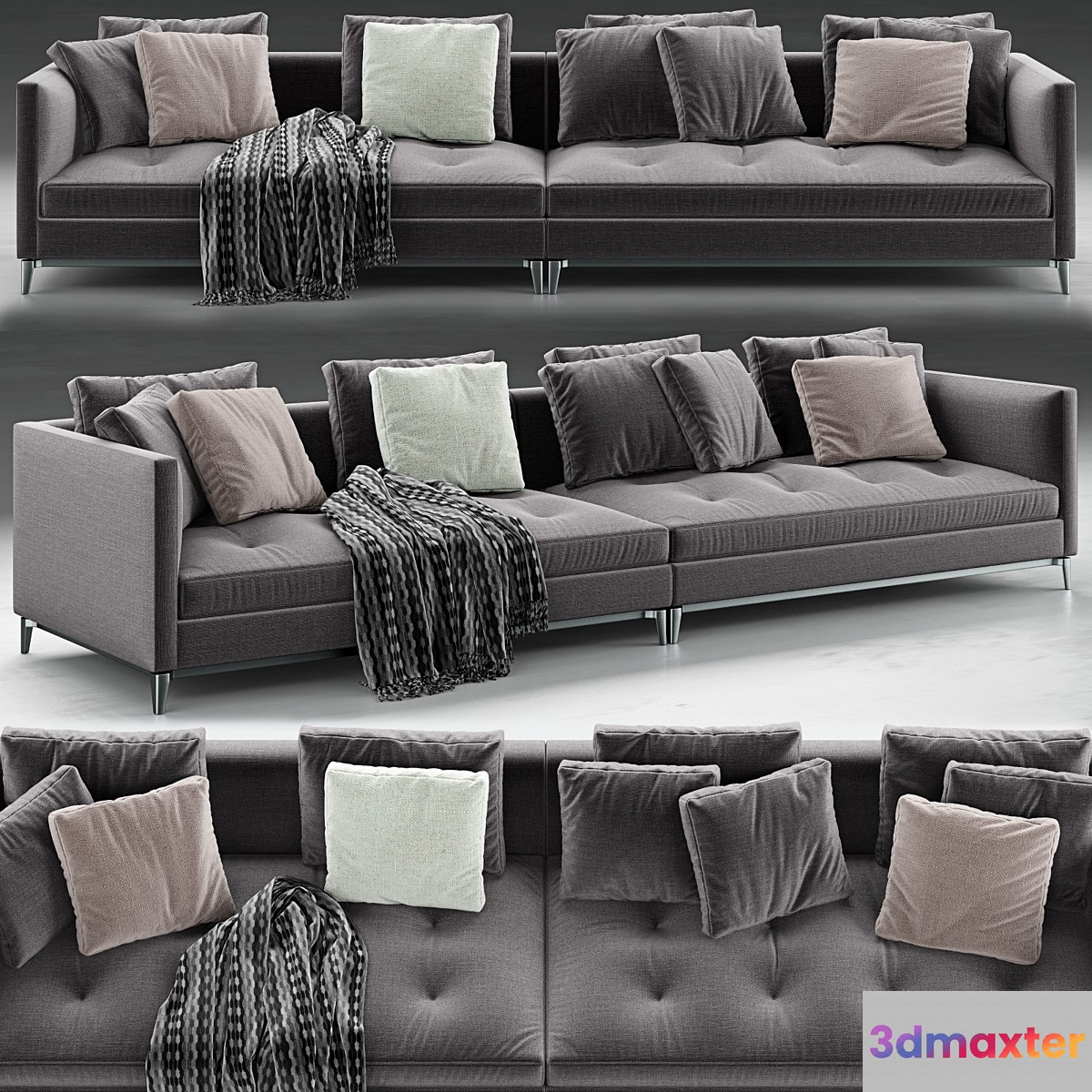Minotti Andersen Slim 103 Quilt Sofa