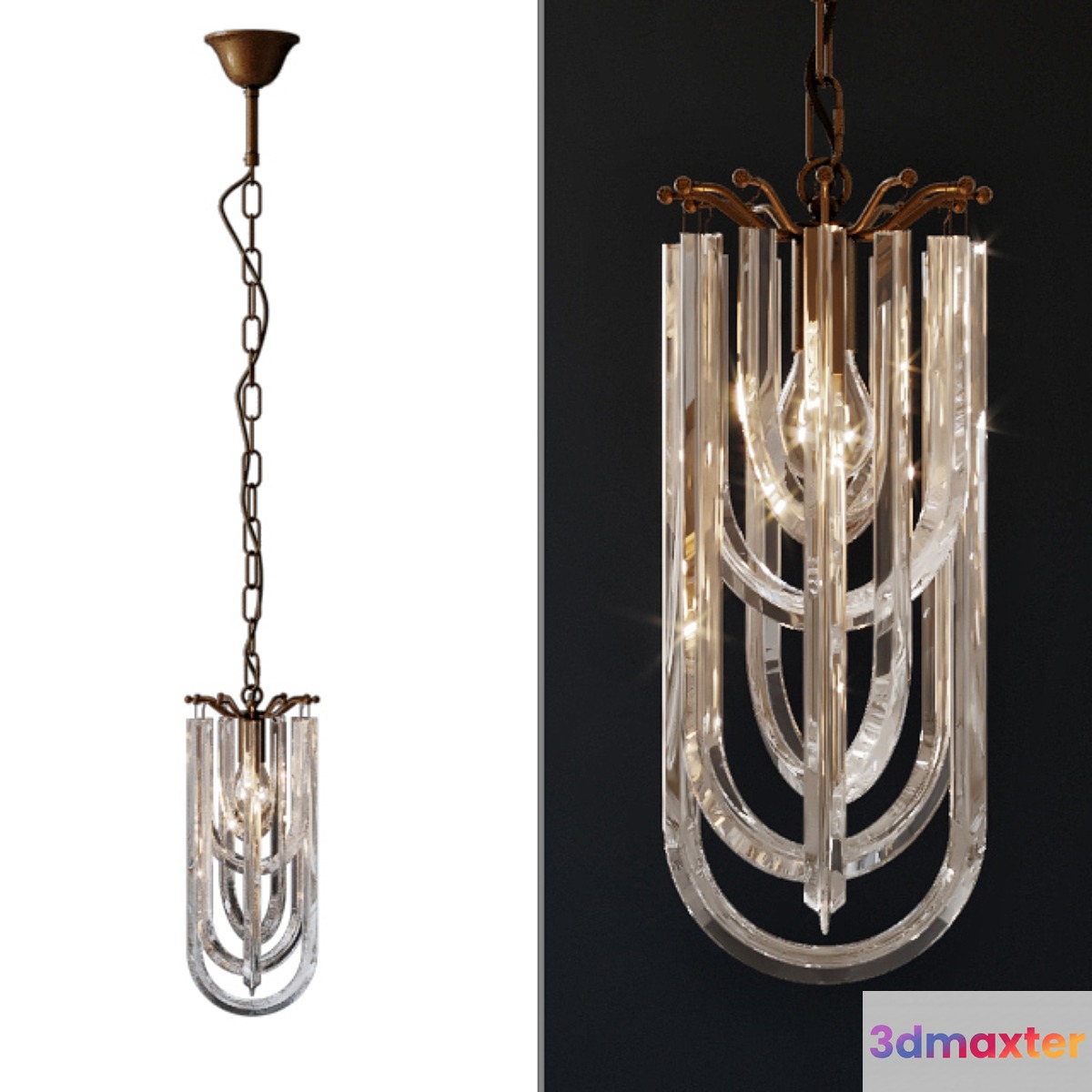 Suspended chandelier Gloss - No.4