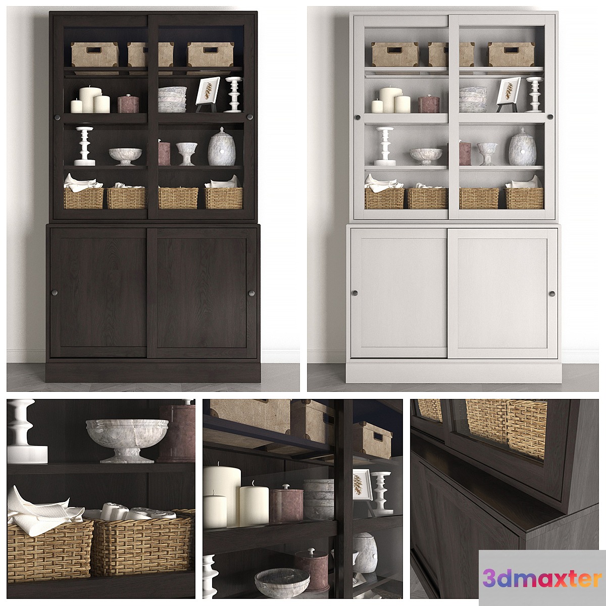 Wardrobe Havsta _ Havsta with sliding doors 3D Max