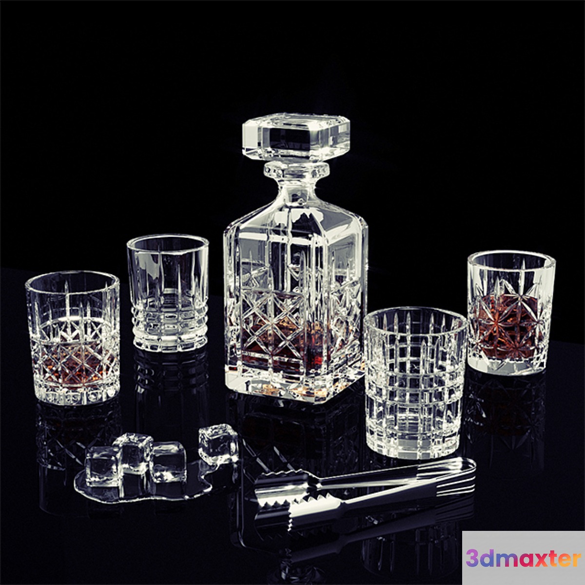 Nachtmann Highland whiskey set