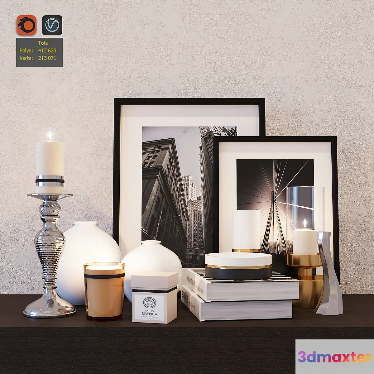 Decorative set 3D Max