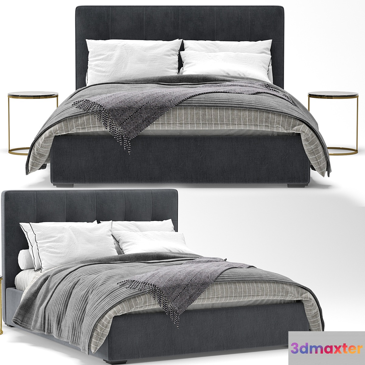 Bed Bardó Meridiani 3D Max