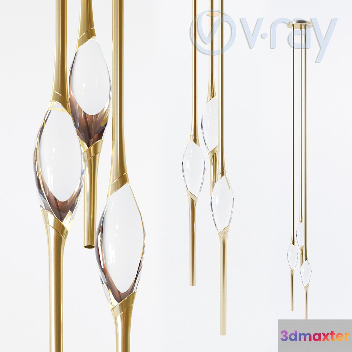 Il Pezzo 12 Round Chandelier 3D Max