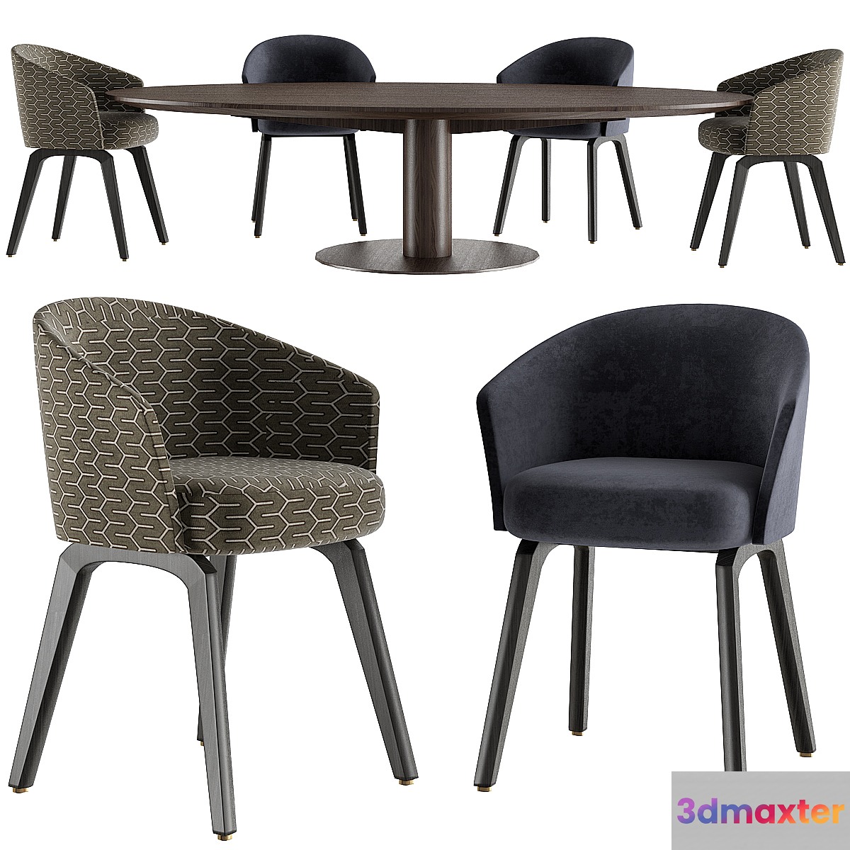 Minotti Bellagio Table and Creed Dining chair - No.2