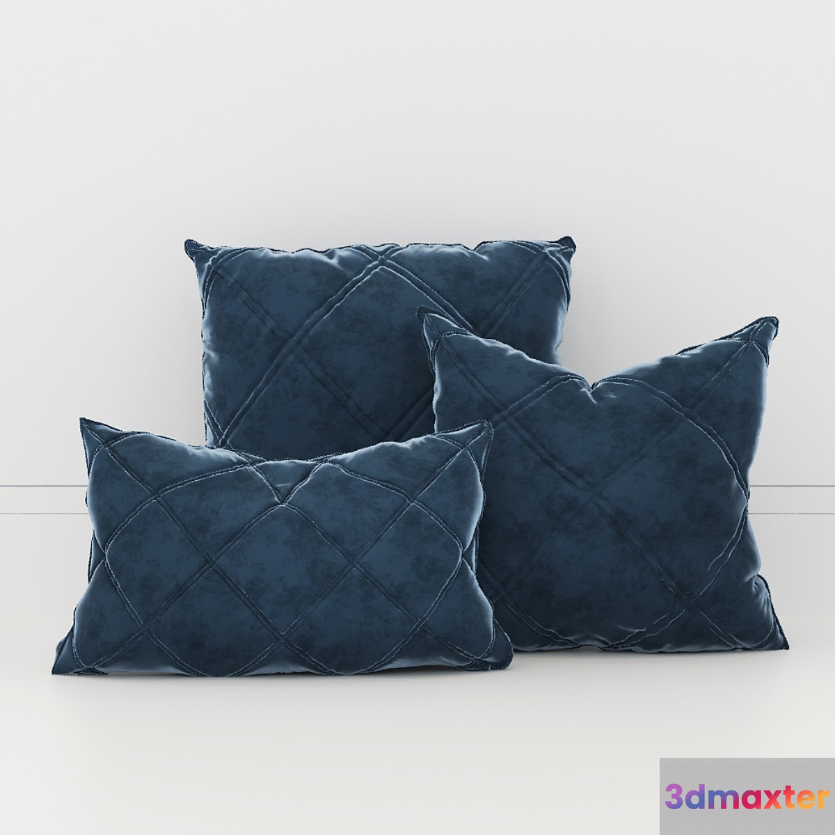 LMM Quilted Cushion Set 3D Max