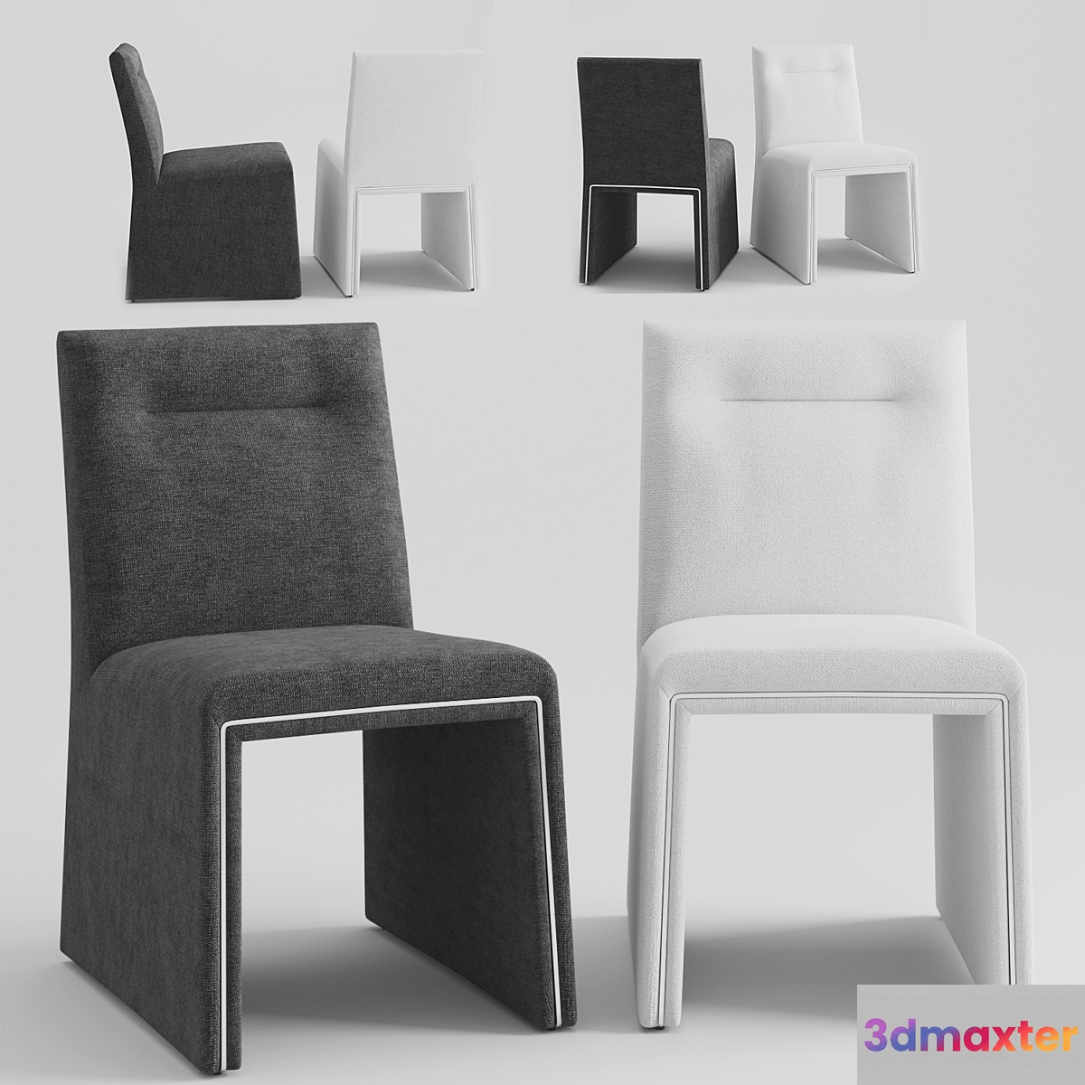 CB2 Silver Lining armless Dining Chair