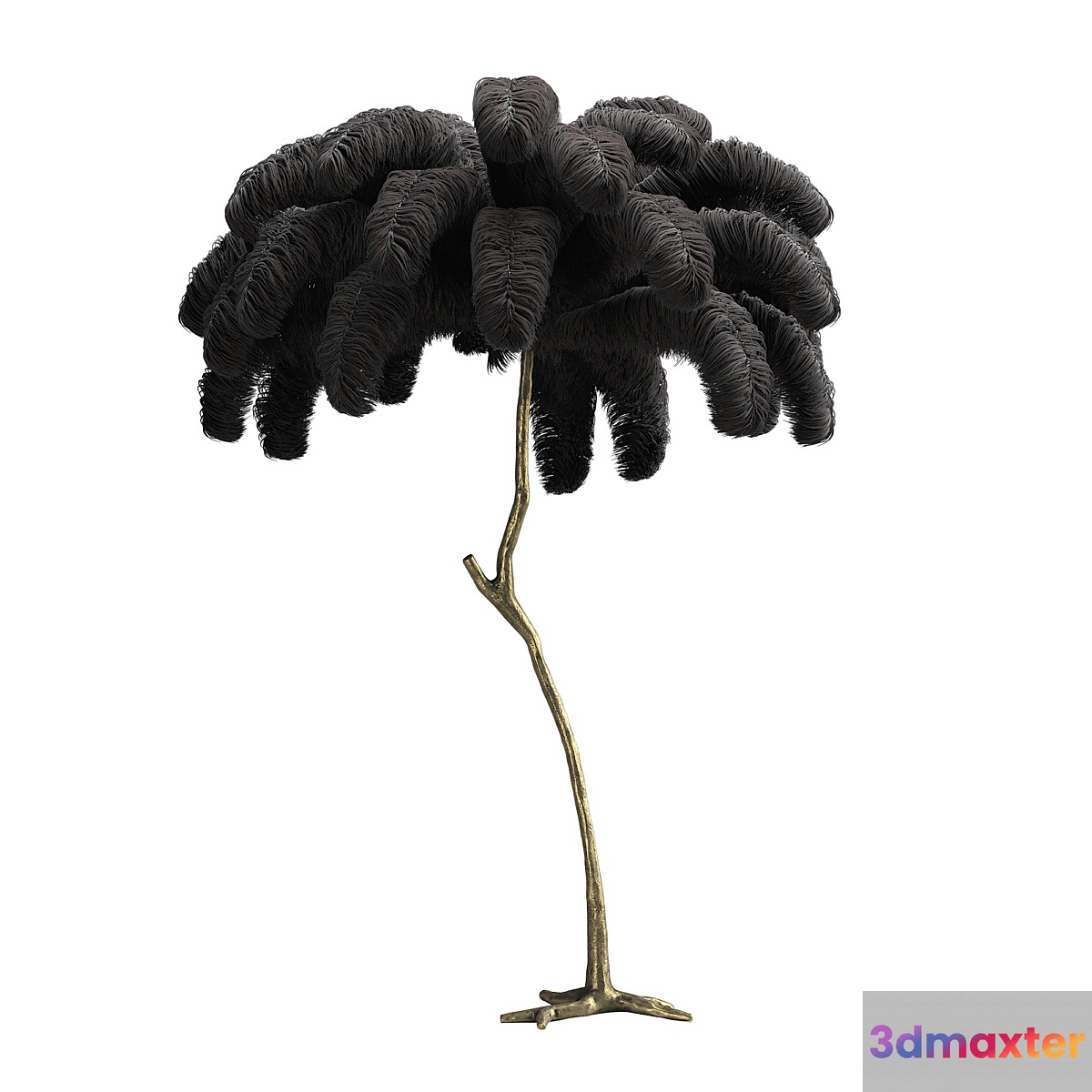 Scenery from ostrich feathers - No.7