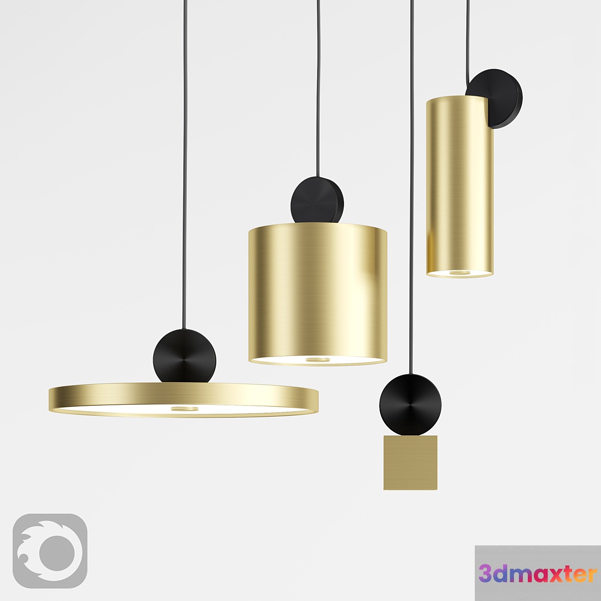 Lampatron sheen chandelier 3D Max