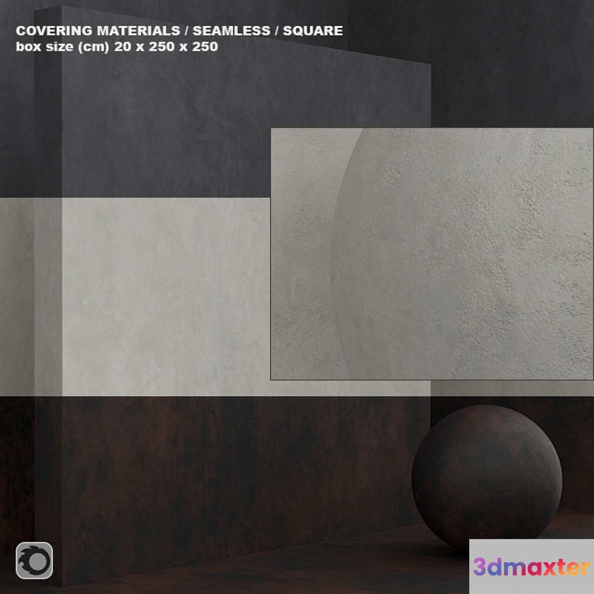 Material (seamless) - concrete plaster set 96 3D Max