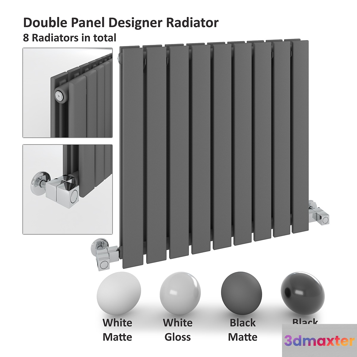Double Panel Radiator - Milano Alpha Radiator 3D Max