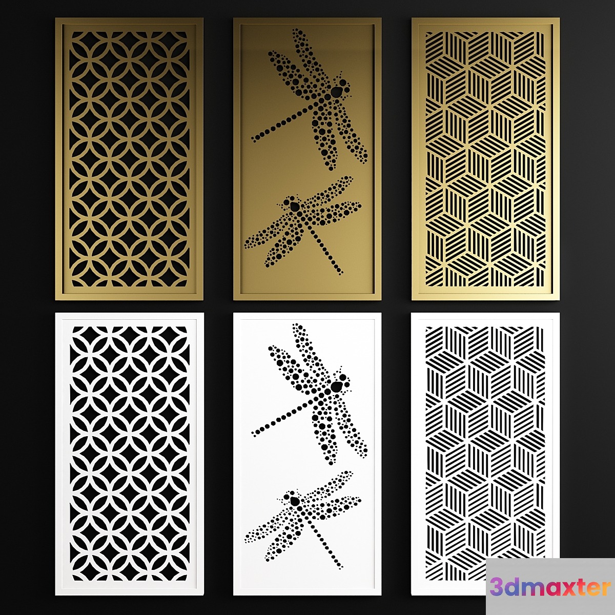 Decorative panel 24 3D Max