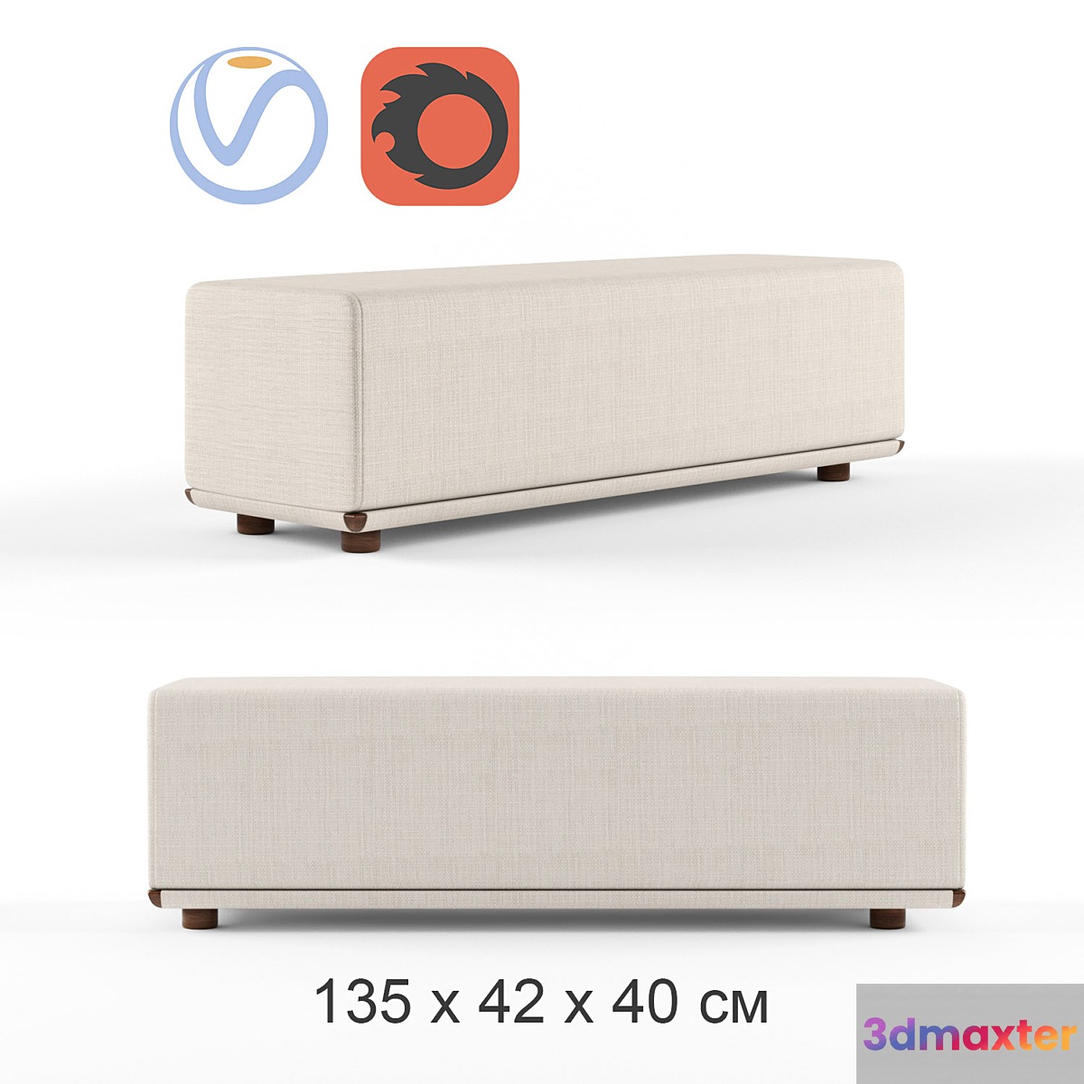 Bench ADAM Giorgetti 3D Max