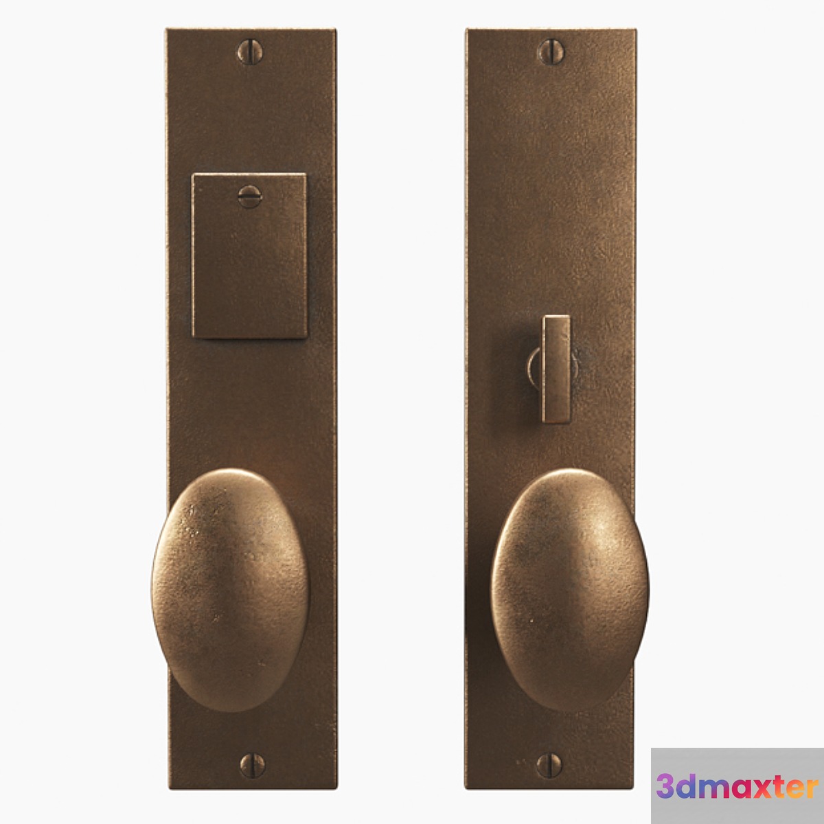 door handles-METRO ENTRY SET-by Rocky Mountain 3D Max