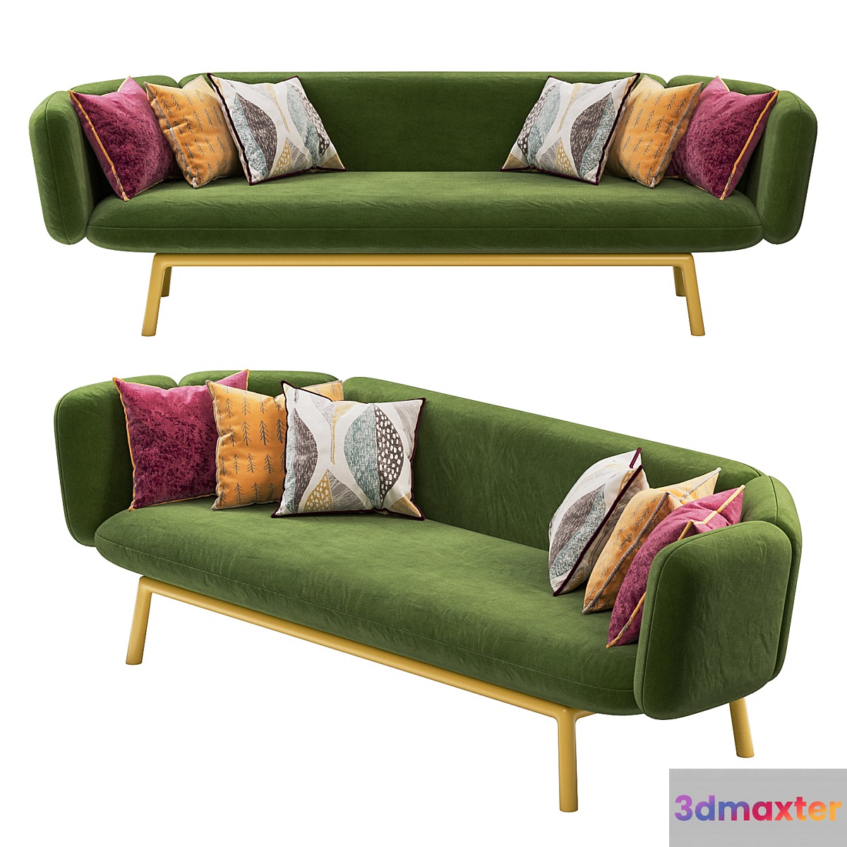 Hive Modern - 2.5 Sofa by Jules Wagemans 3D Max