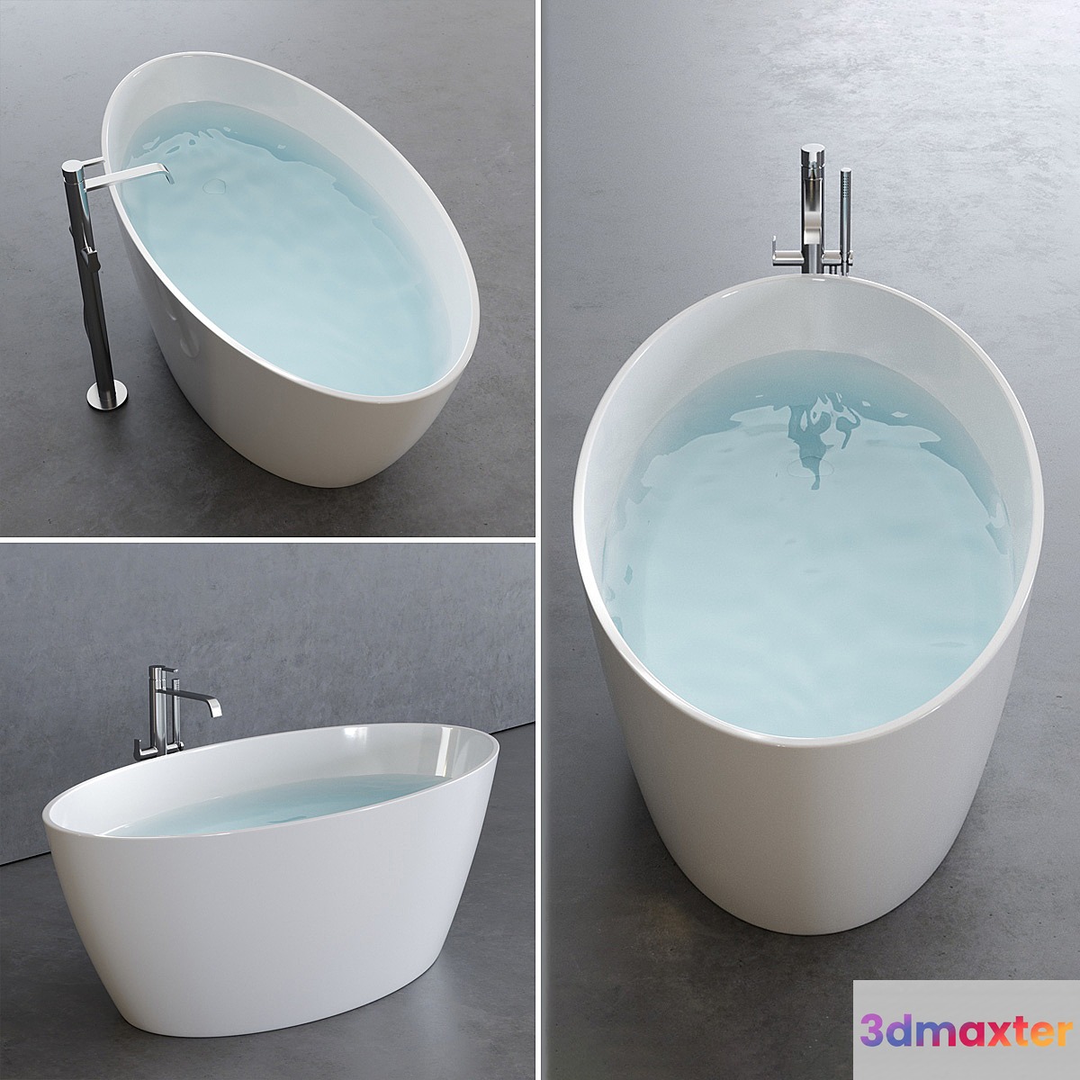 Disenia Lake Bathtub 3D Max