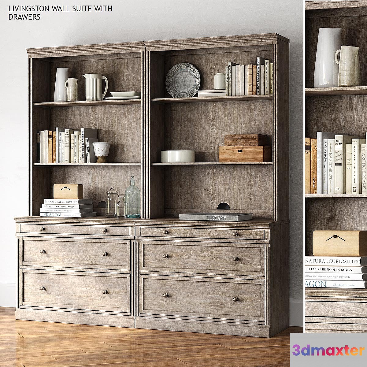 Pottery barn LIVINGSTON WALL SUITE WITH DRAWERS