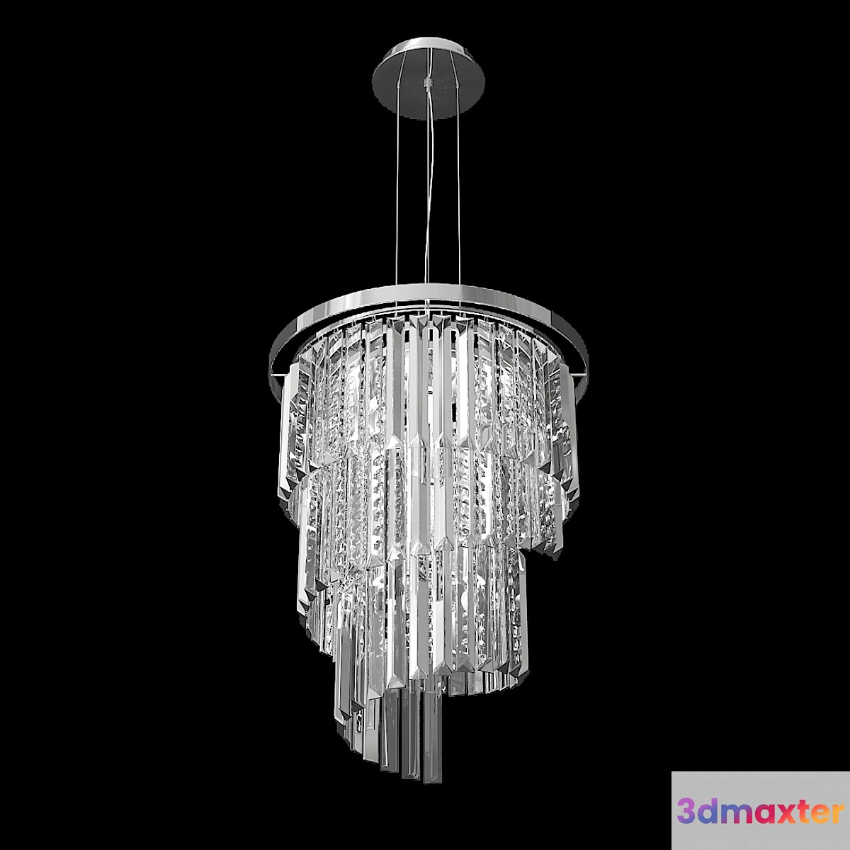 Chandelier Ideal lux CARLTON SP8 3D Max