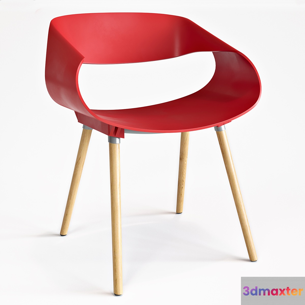 Chair Range red 3D Max