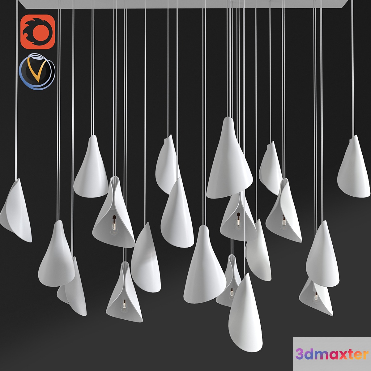 Gamadecor Pappardelle Direct Light Pendant Lamp - No.3
