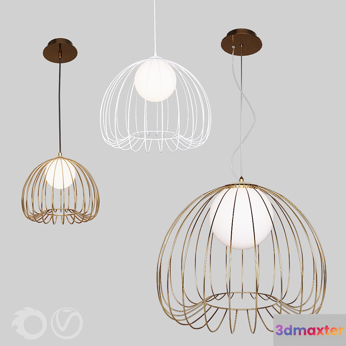 Pendant lamp Maytoni Polly 3D Max