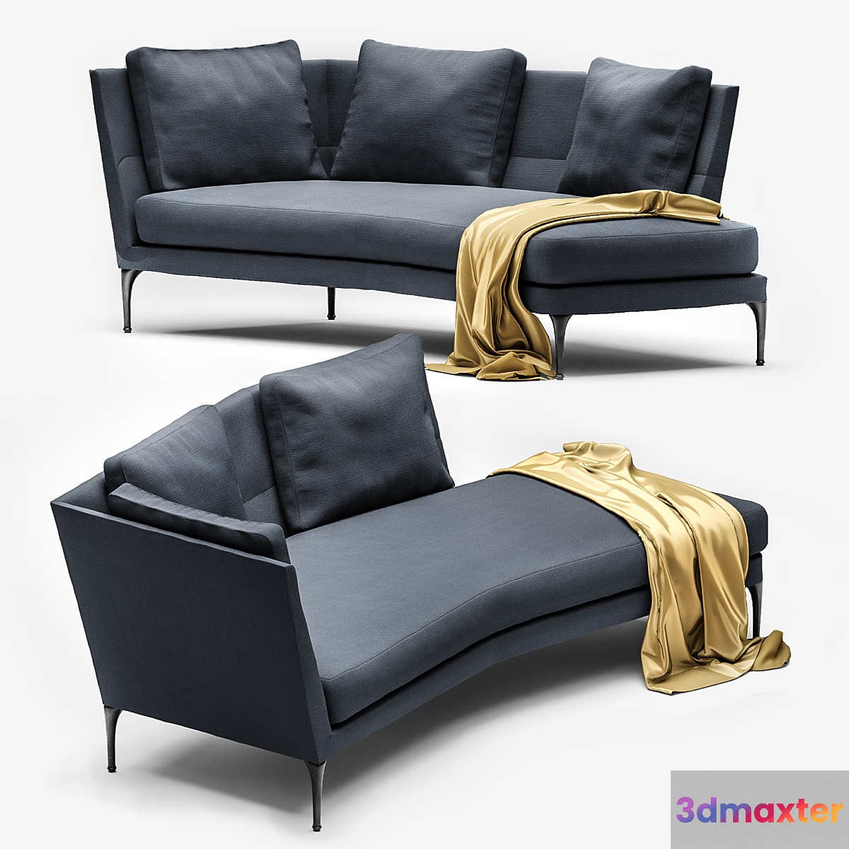 Sofa edouard 3D Max