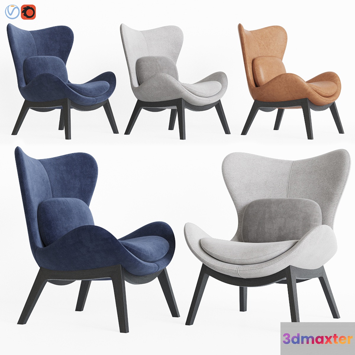Calligaris lazy armchair 3D Max