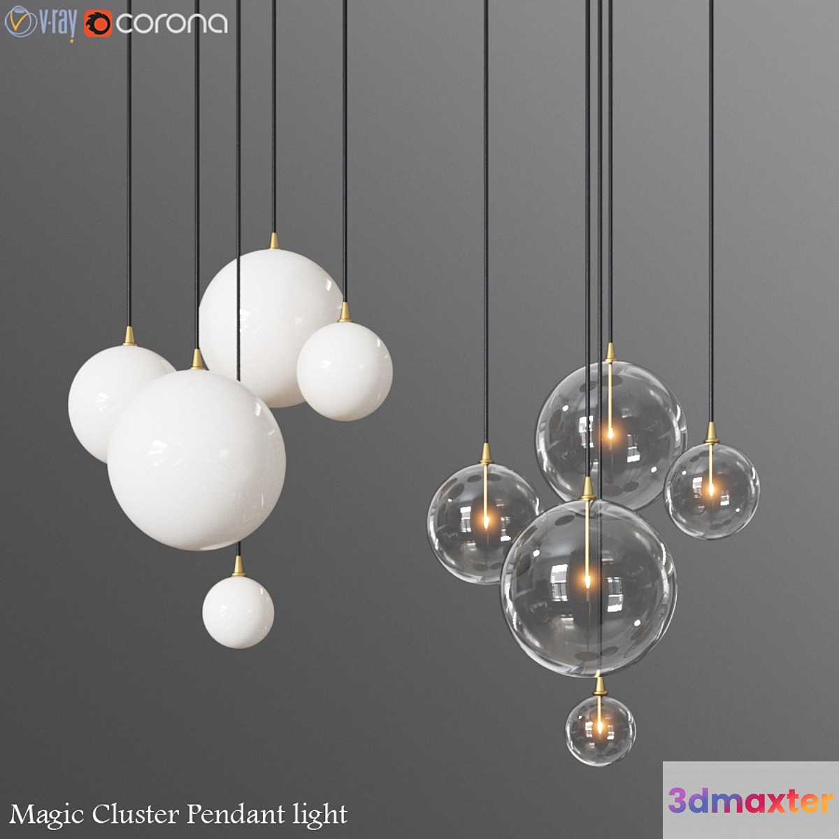 Magic Cluster Pendant light 3D Max