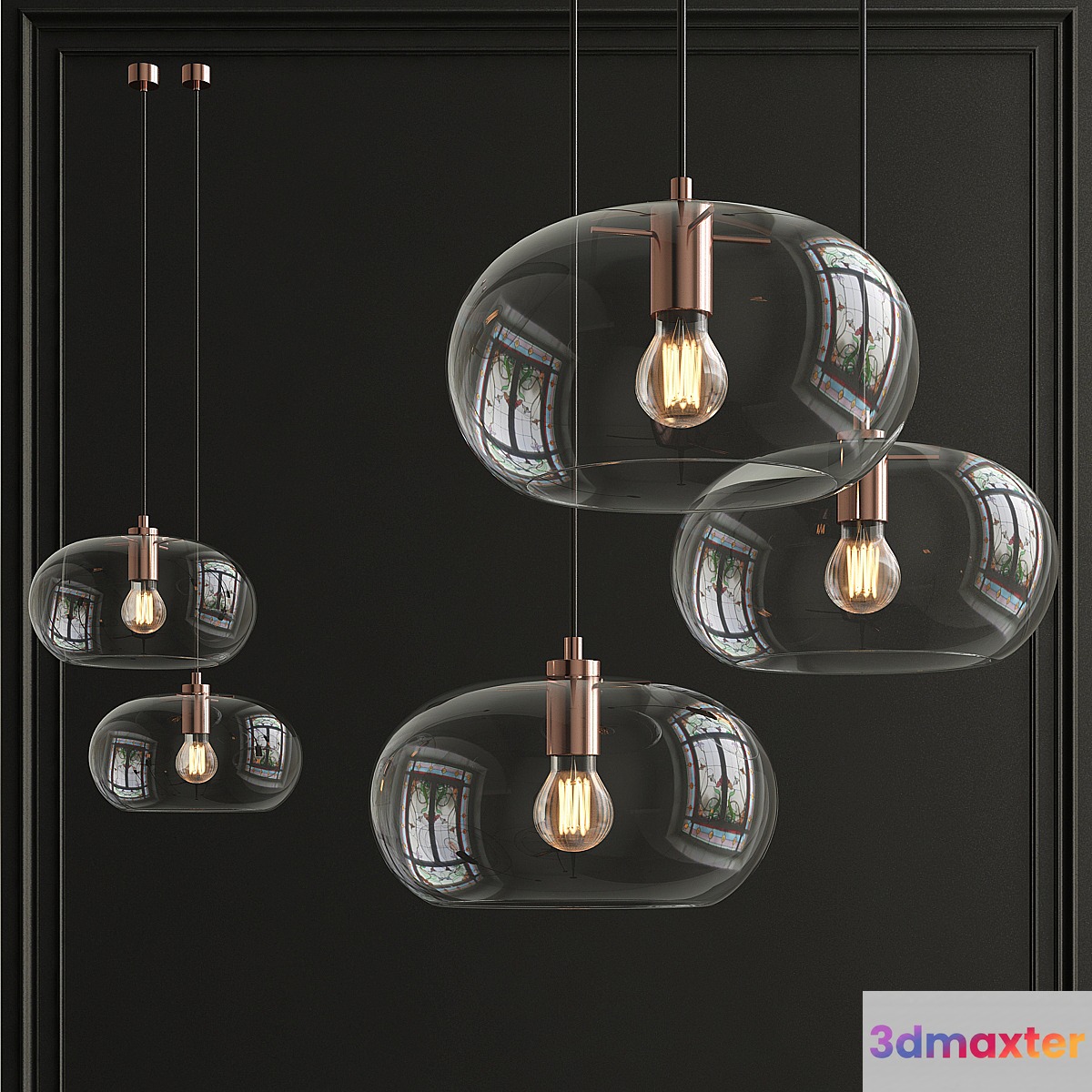 Frandsen Kobe Glass pendan