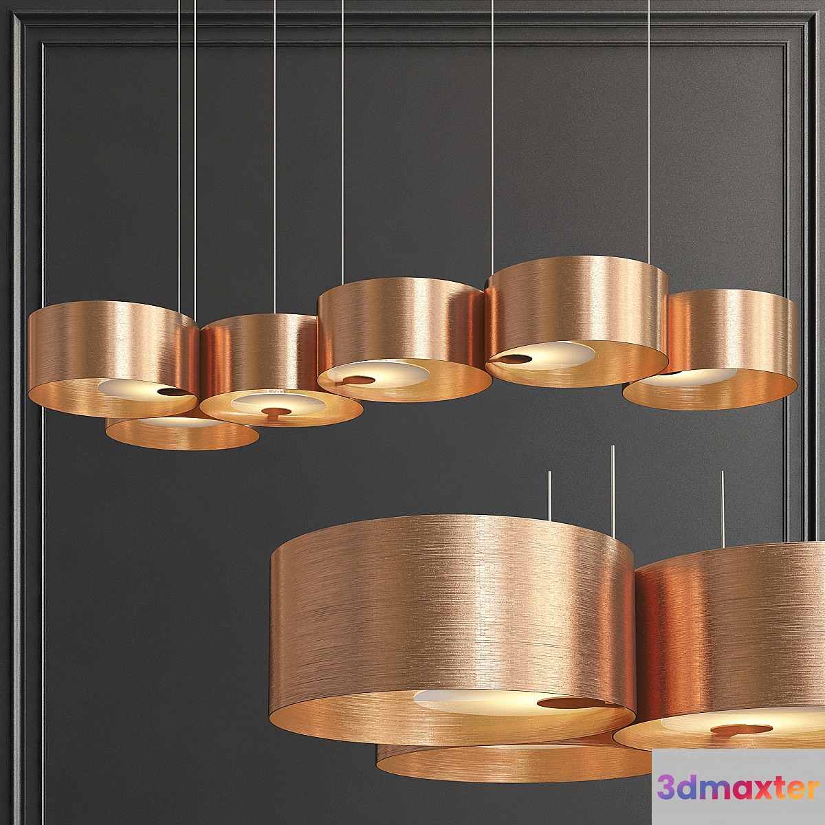 Trial linear chandelier