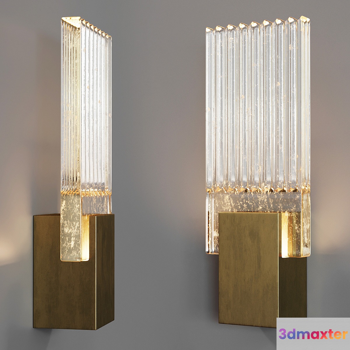 Holly Hunt Pleated Glass Sconce