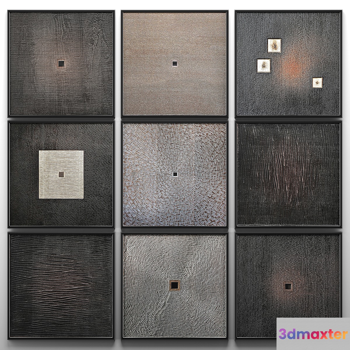 Wood Wall Sculpture wall decor picture set luxury mural luxury decor eco design natural materials Scandinavian style modern abstraction carving wooden 3D Max