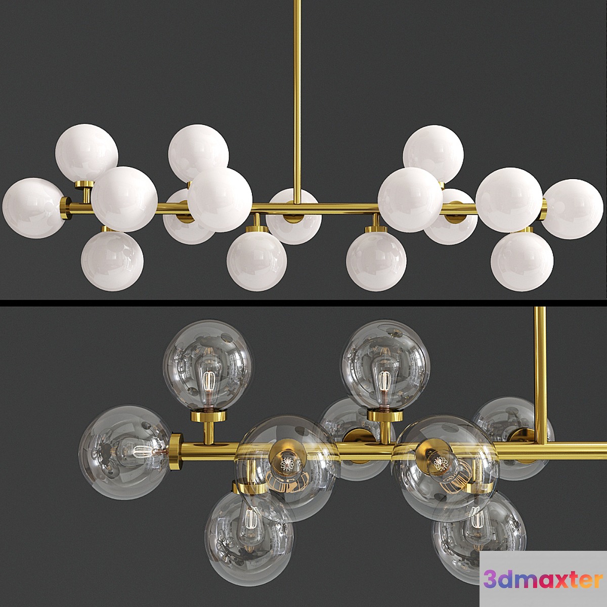 Contemporary Led Pendant Light 3D Max