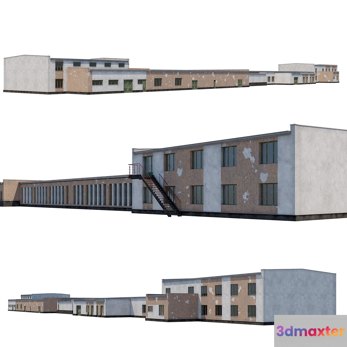 Old industrial building 3D Max