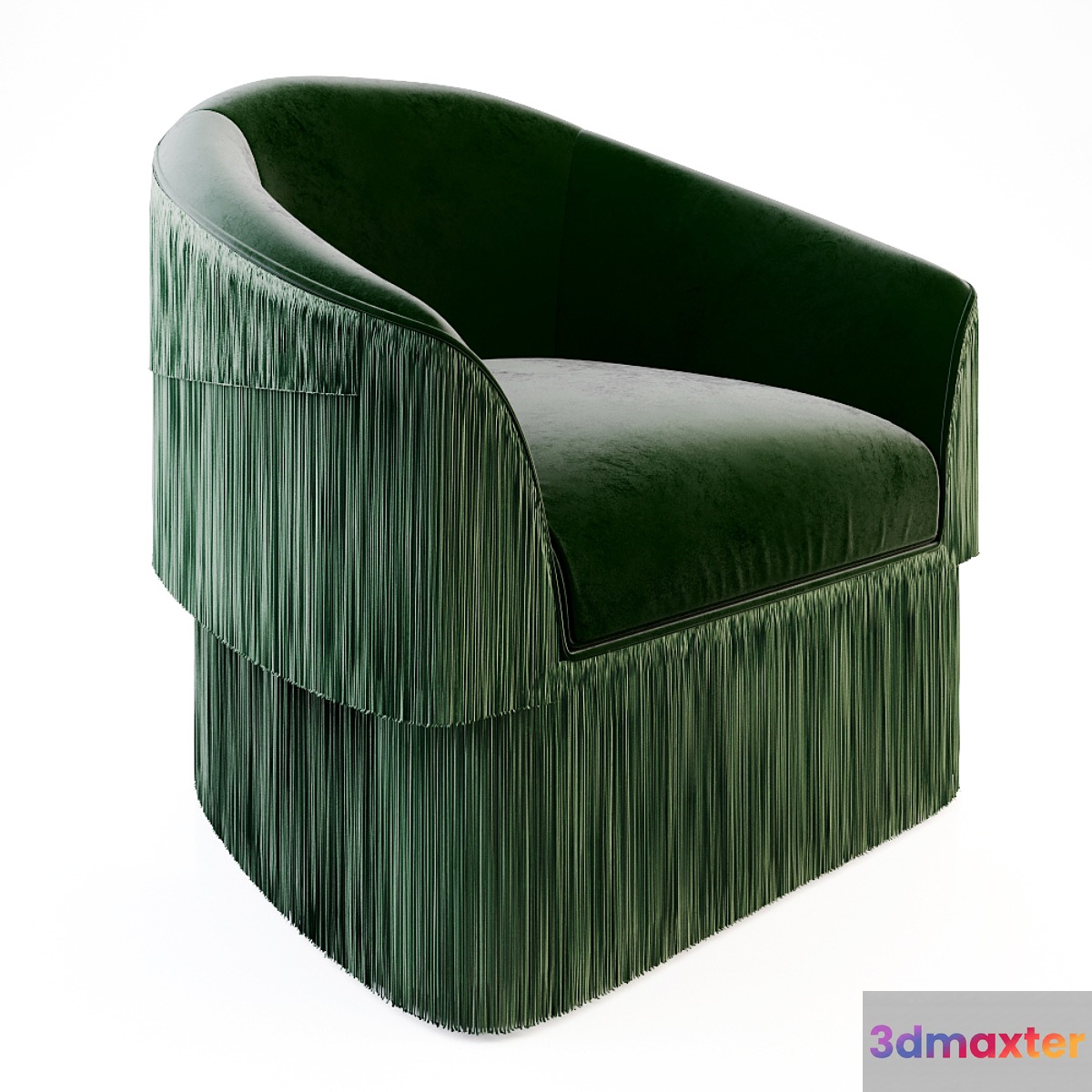 Munna Fringes Armchair 3D Max