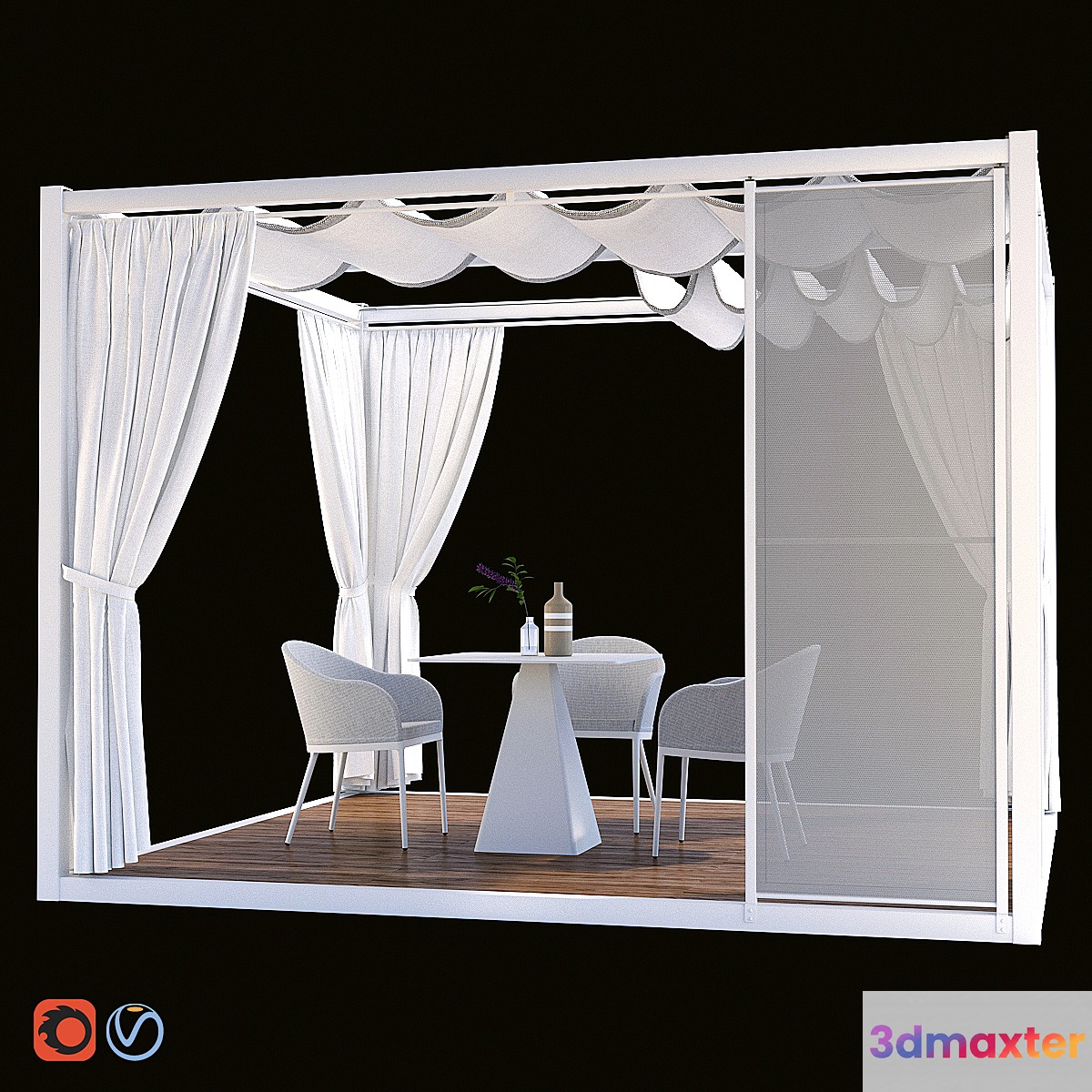 Garden Arbor Varaschin Pavilion - No.2 3D Max