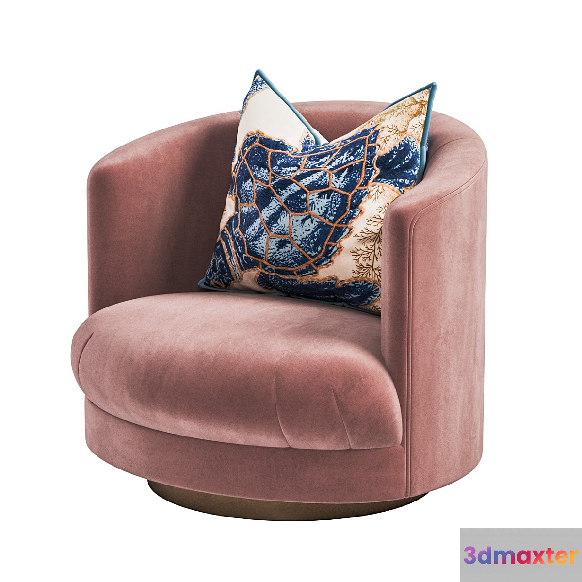 Swivel Tub Chair from 1960s 3D Max