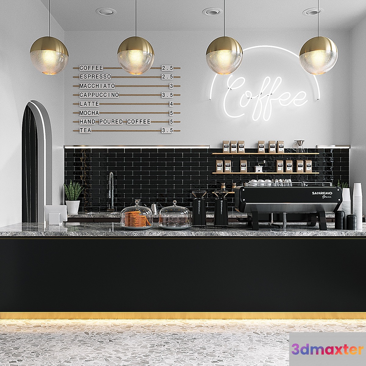 COFFEE SHOP (vray GGX corona PBR) - No.5