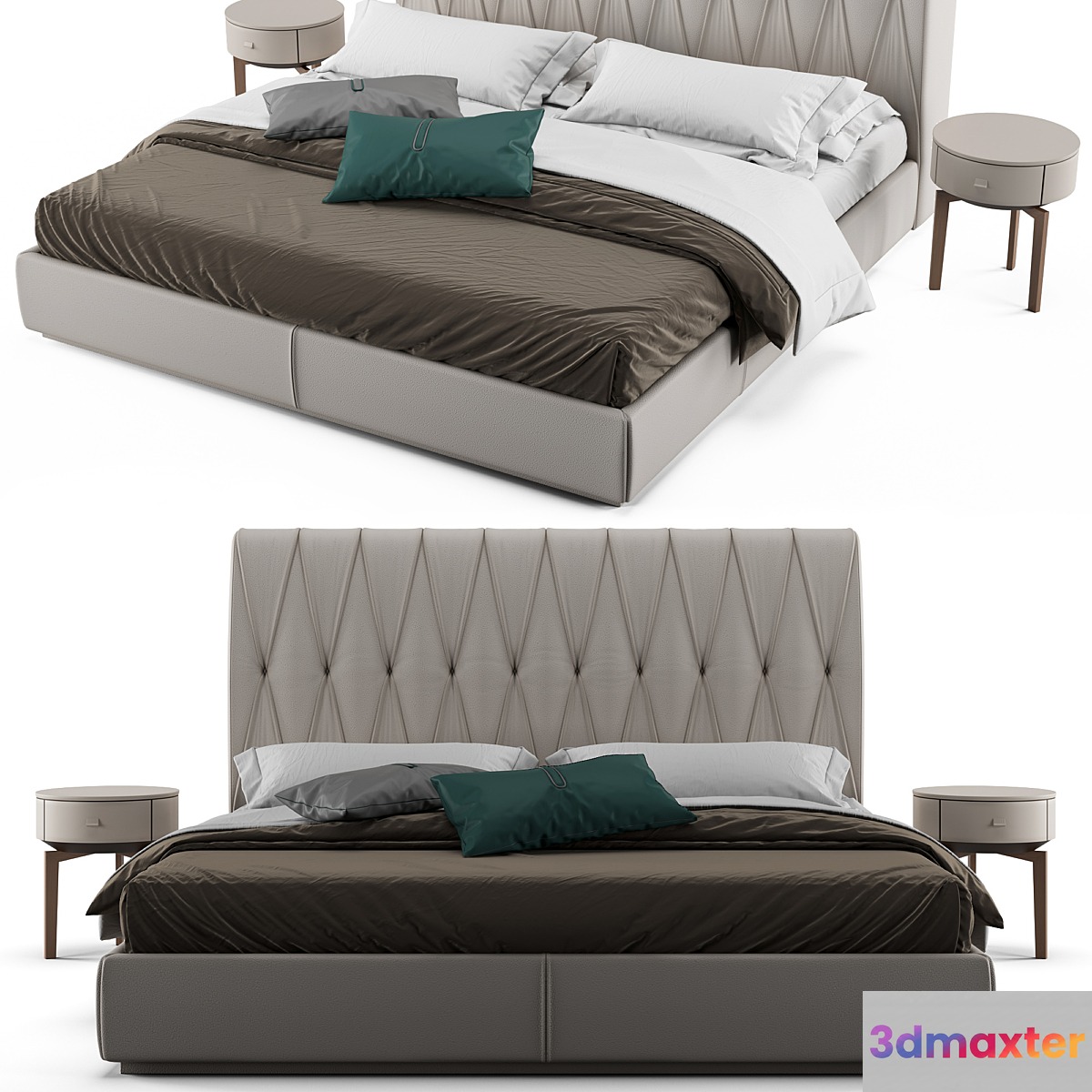 Bed gamma marlon night 3D Max