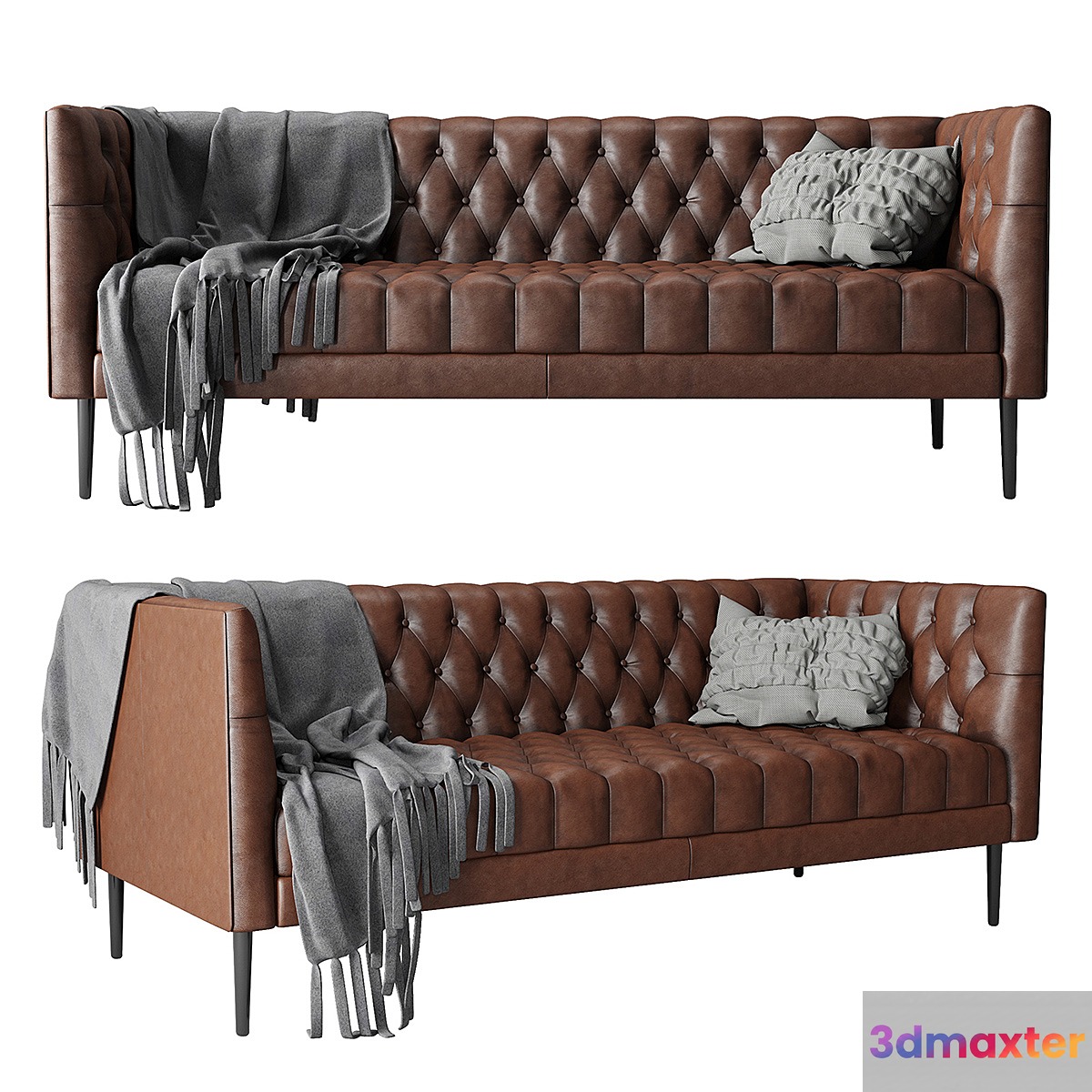 Joybird vaughn leather sofa