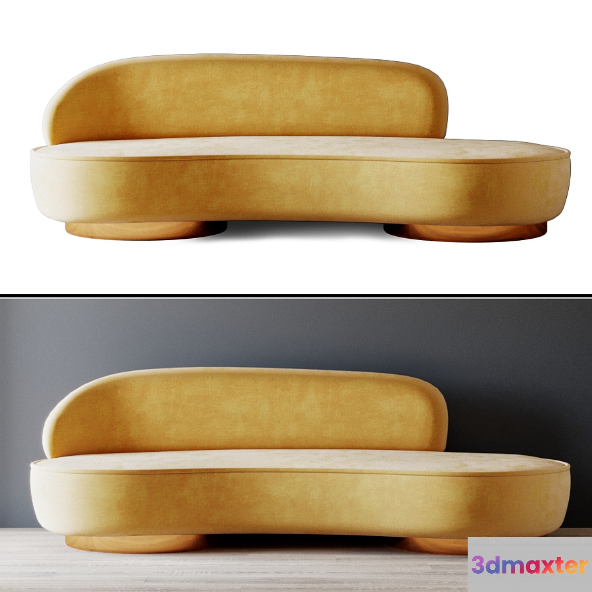 Caramel Softness sofa 3D Max