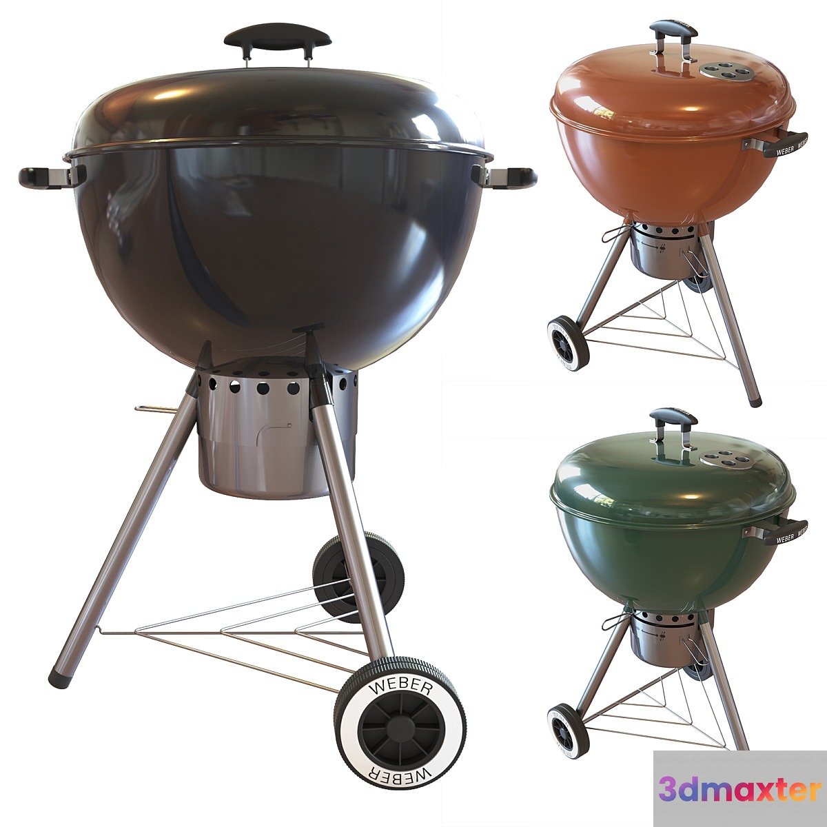 Street grill barbecue Weber One - Touch Gold Charcoal Grill