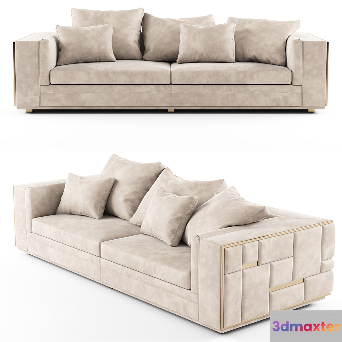 Visionnaire BABYLON Sectional leather sofa_01 - No.3